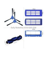 Robovac Robot Süpürge G10 G20 G30 Uyumlu Hepa Filtre Fırça Kapak Set