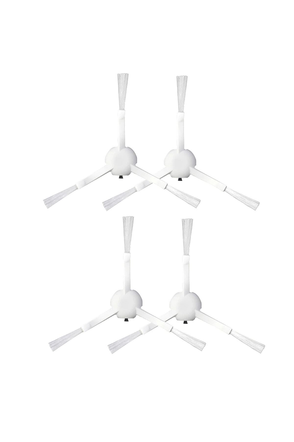 Dreame F9 Robot Süpürge Uyumlu 4'lü Yan Fırça- Yedek Parça Seti