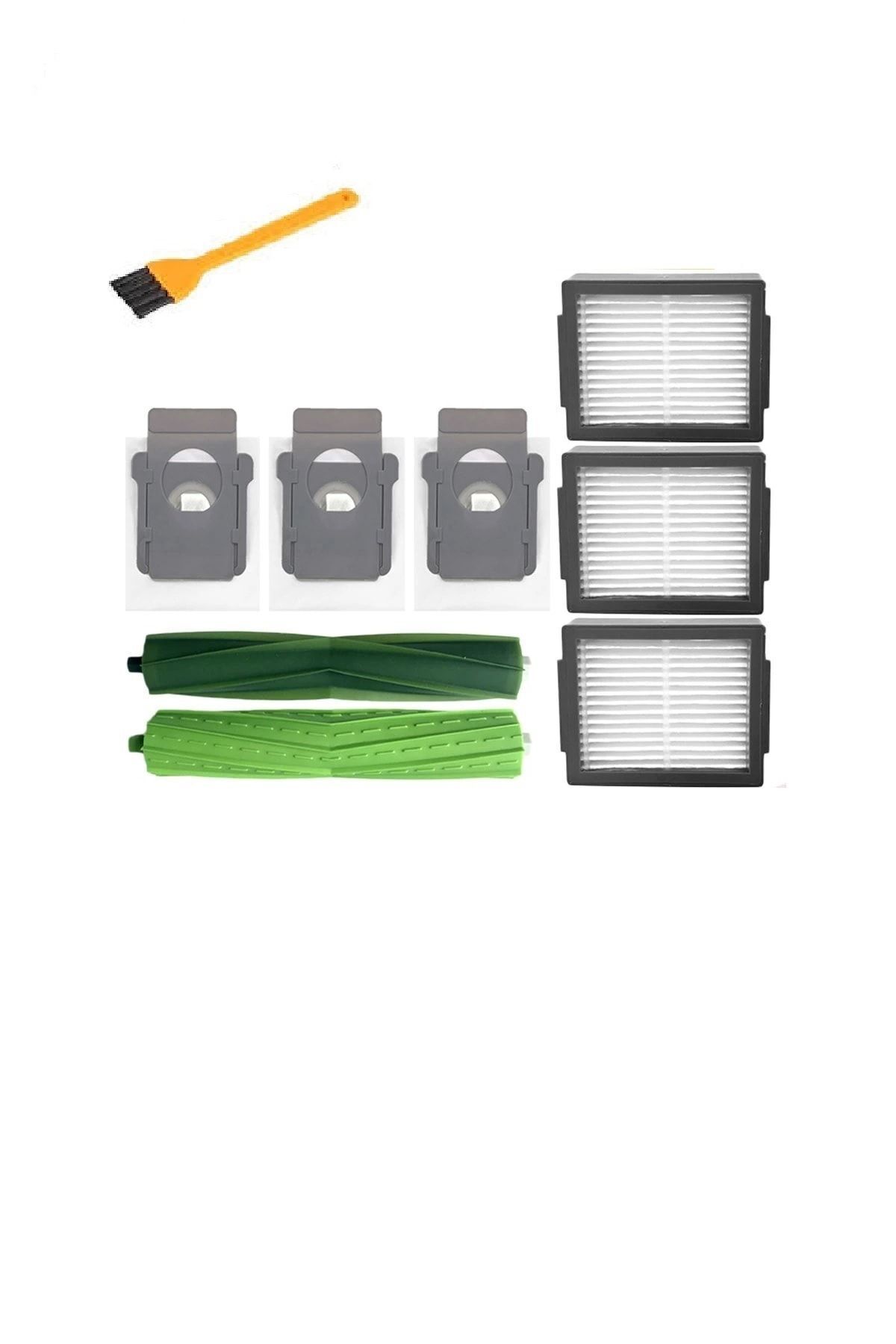 Roomba I7 I7+ I3 I3+ E5 Modelleri Ile Tam Uyumlu Ana Fırça Hepa Filtre Toz Torbası