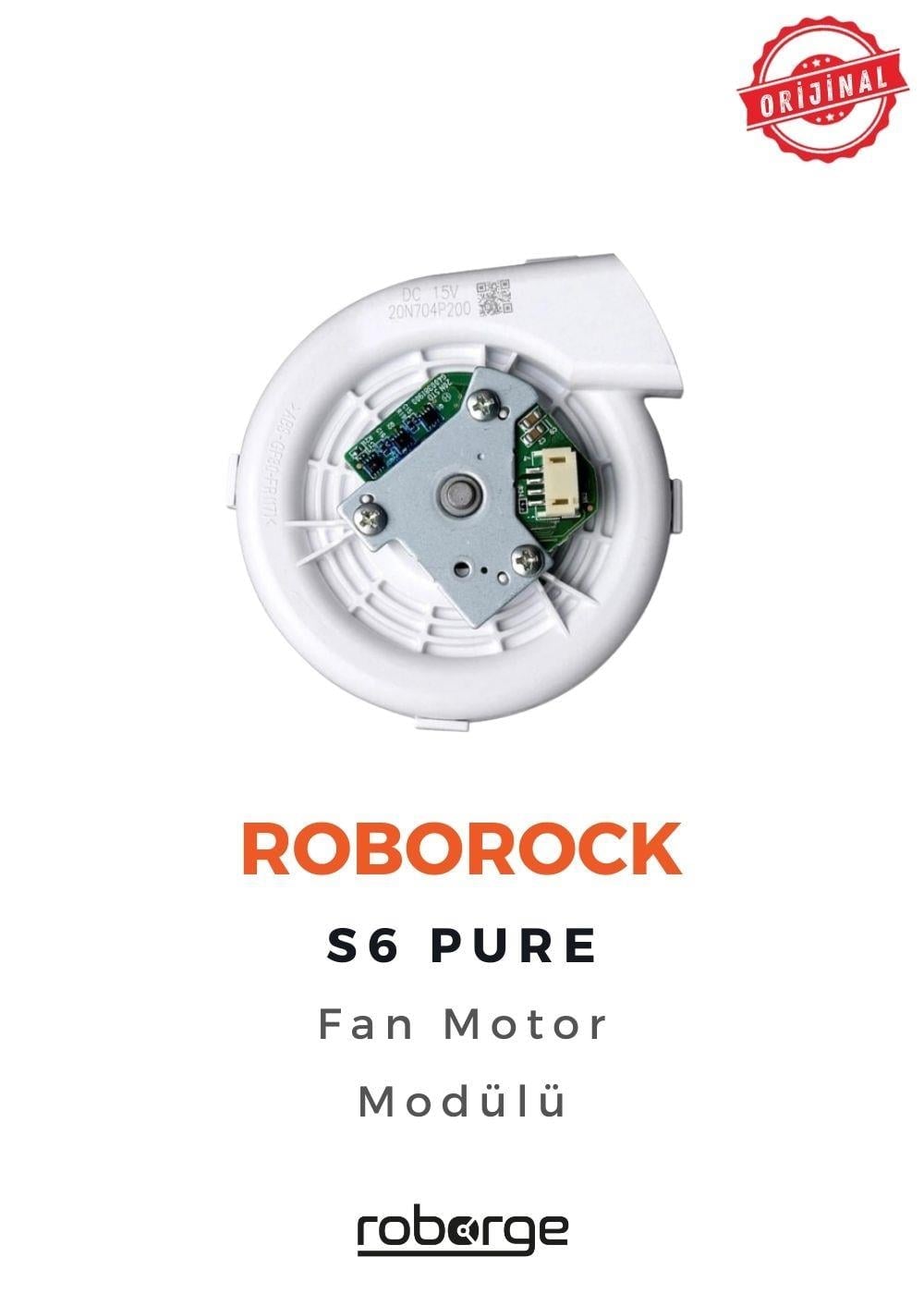 Roborock S6 Pure Robot Süpürge Uyumlu Fan Motor Modülü - Orijinal Ürün