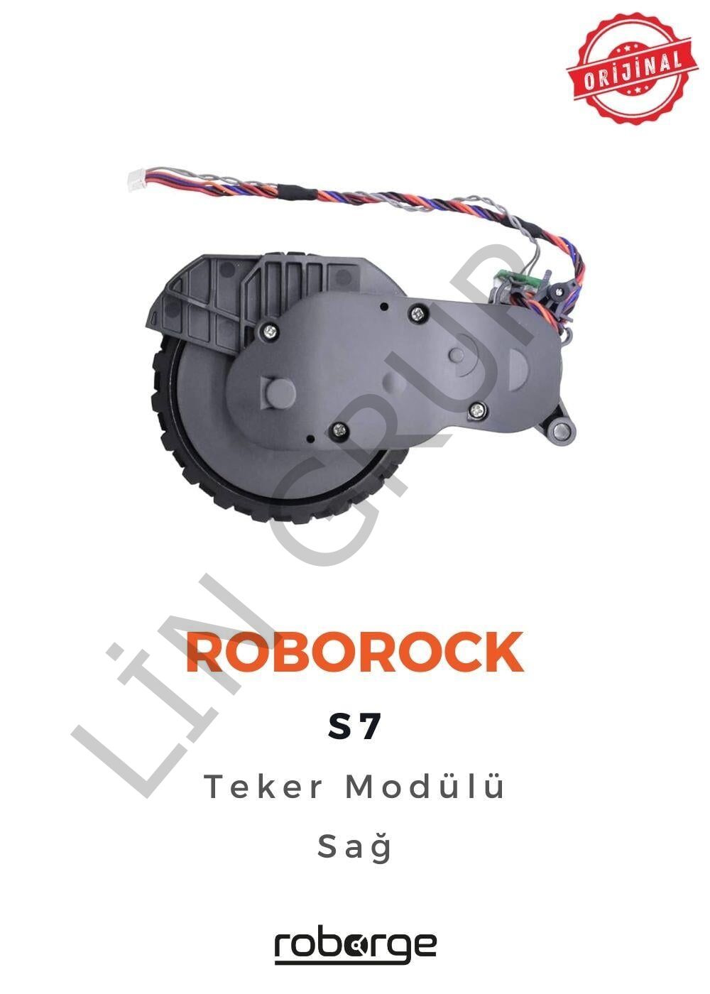 Roborock S7 Robot Süpürge Uyumlu Teker Modülü - Sağ - Orijinal Ürün