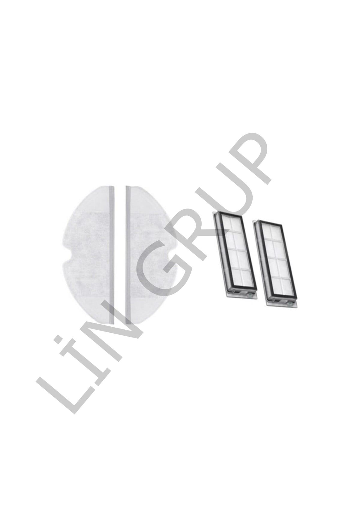 Xiaomi Vacuum Mop 2C  Robot Süpürge Uyumlu 4'lü Yedek Parça Seti