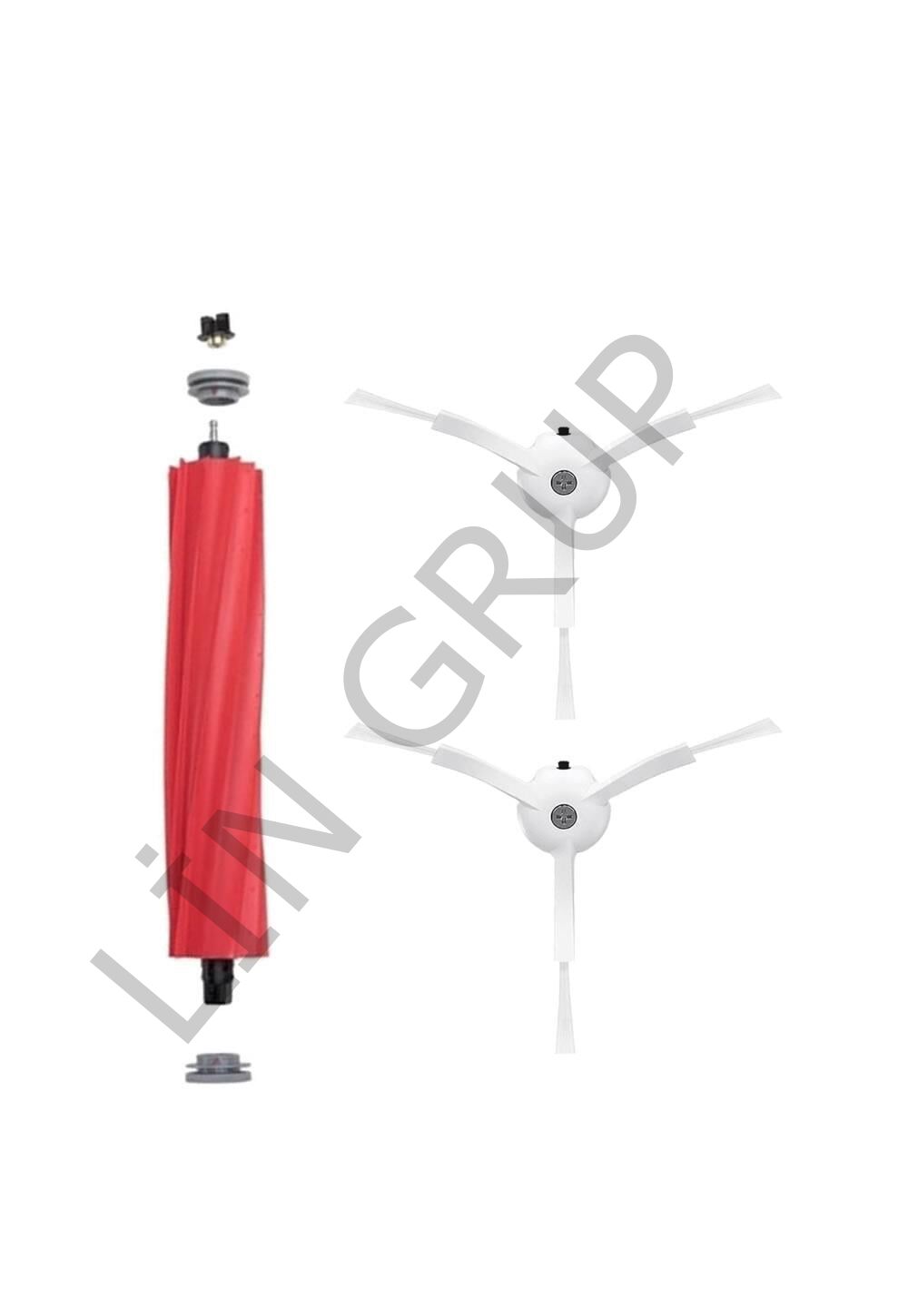 Roborock Q Revo Robot Süpürge Uyumlu 3'lü Yedek Parça Seti