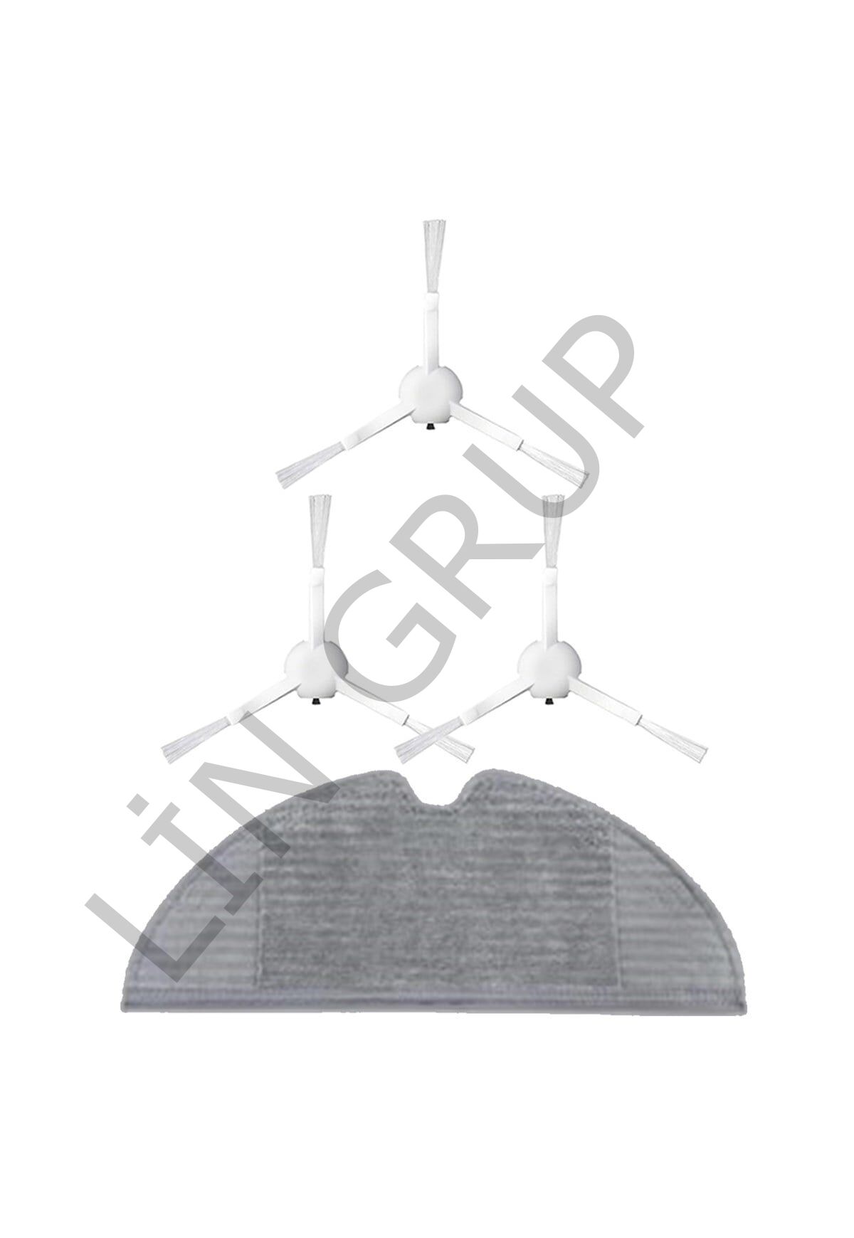 Xiaomi Vacuum Mop 2C  Robot Süpürge Uyumlu 4'lü Yedek Parça Seti