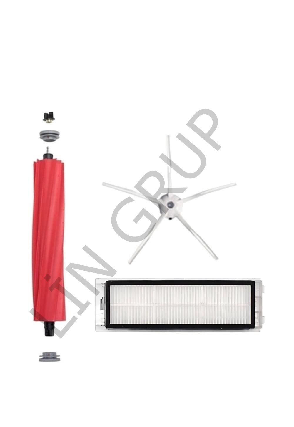 Roborock Q Revo Robot Süpürge Uyumlu 3'lü Yedek Parça Seti