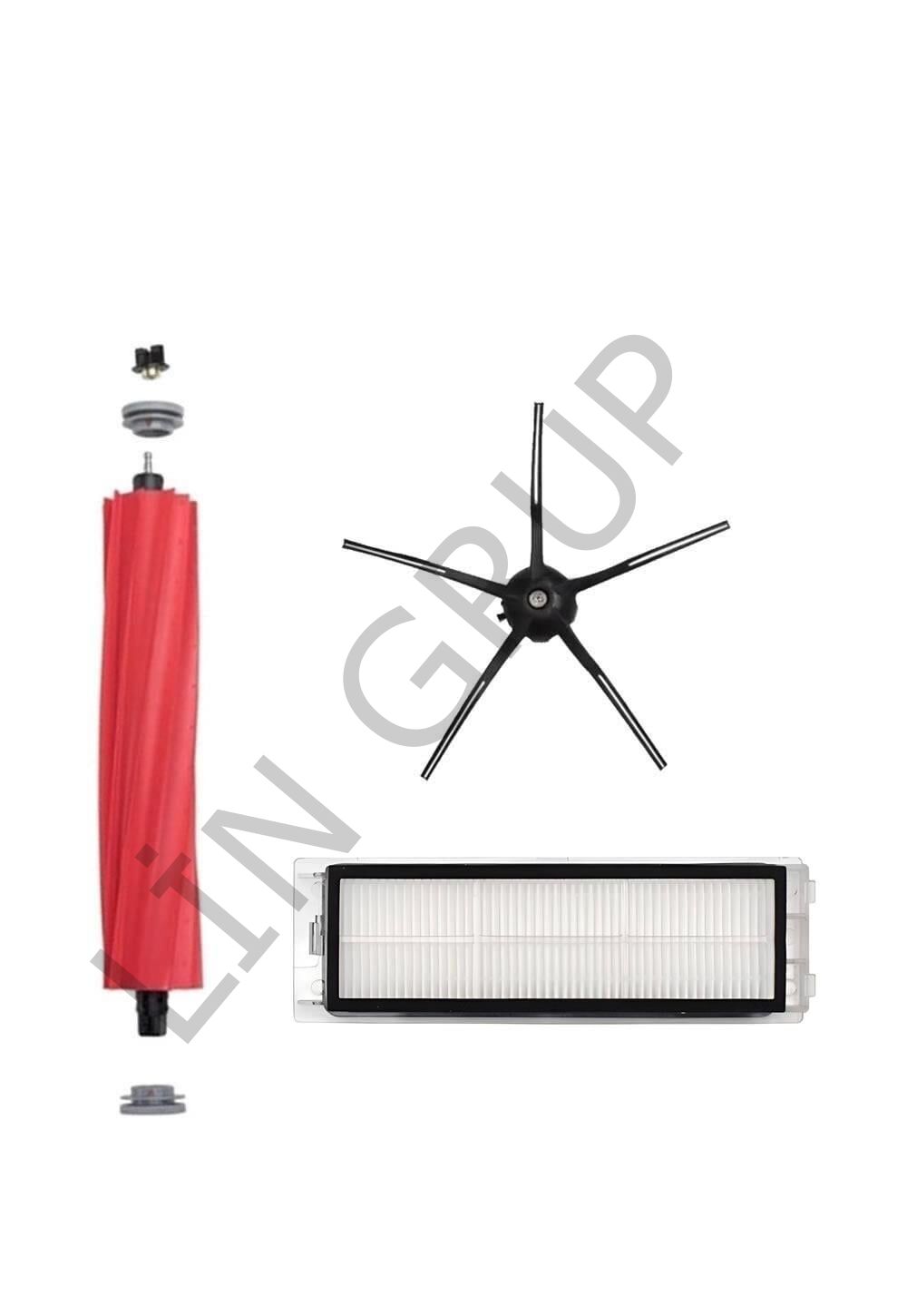 Roborock Q Revo Robot Süpürge Uyumlu 3'lü Yedek Parça Seti