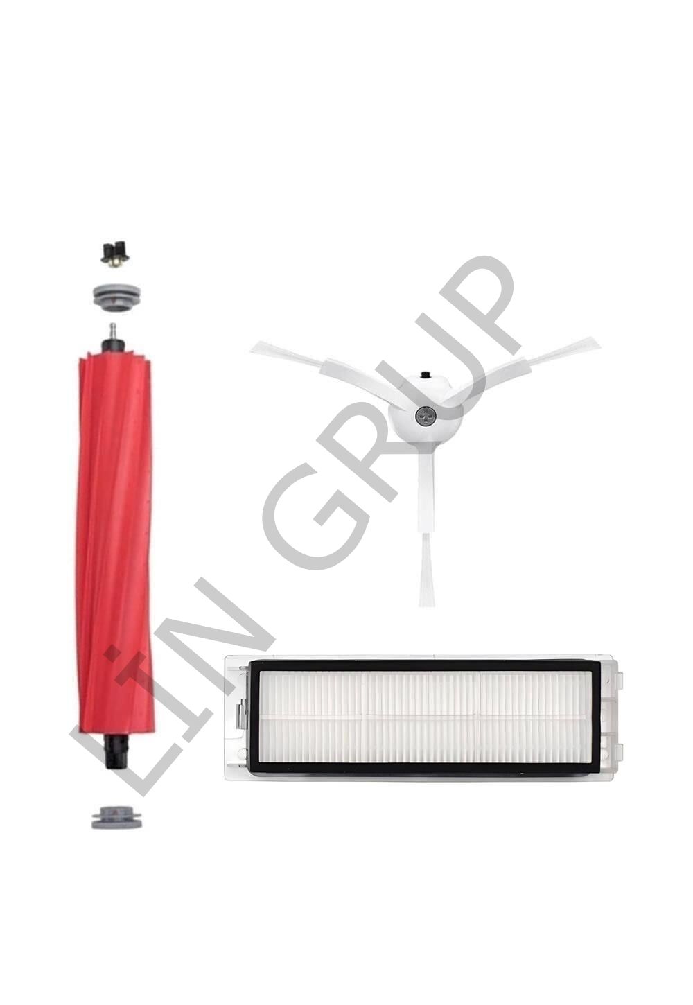 Roborock Q Revo Robot Süpürge Uyumlu 3'lü Yedek Parça Seti