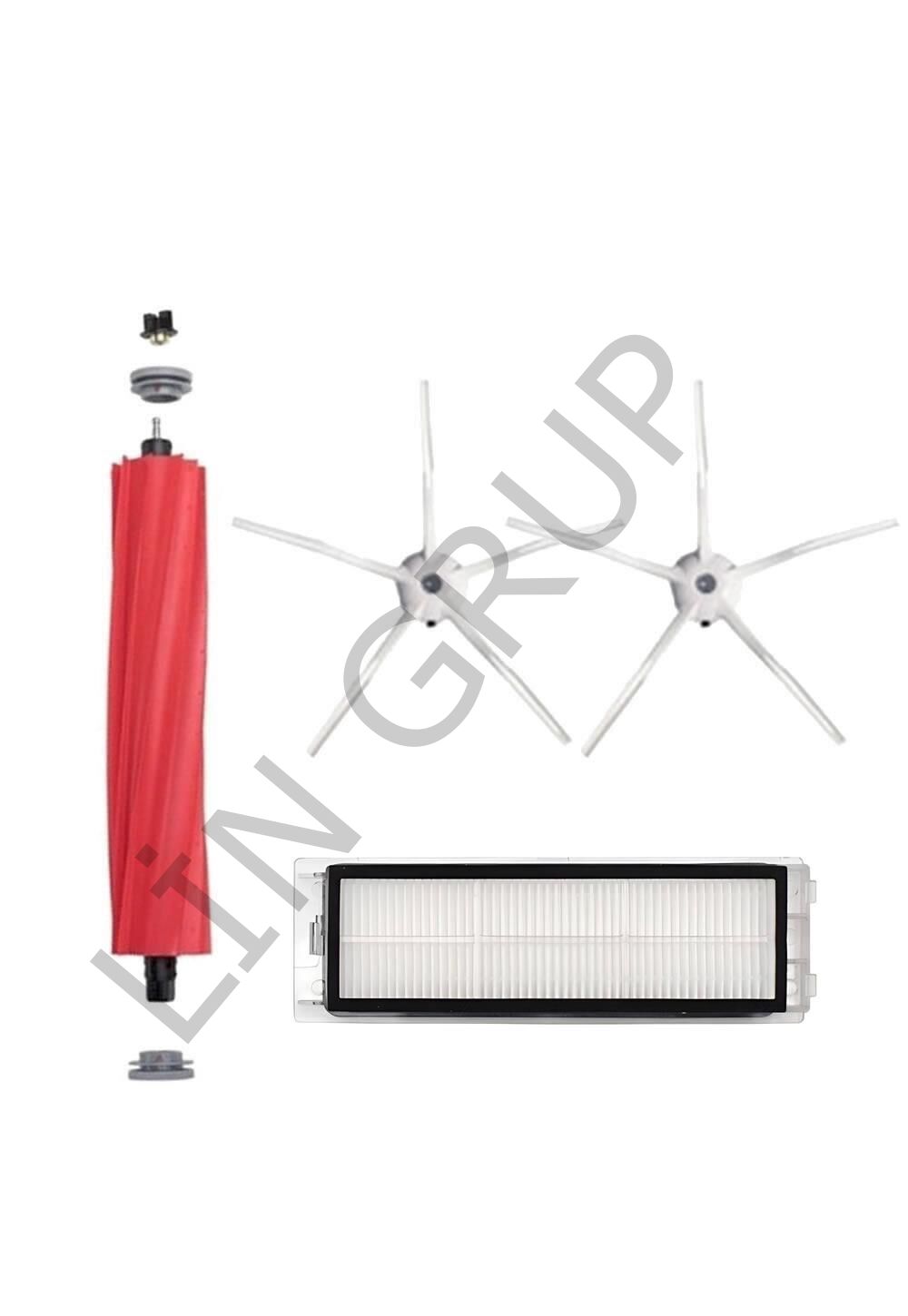 Roborock Q Revo Robot Süpürge Uyumlu 4'lü Yedek Parça Seti