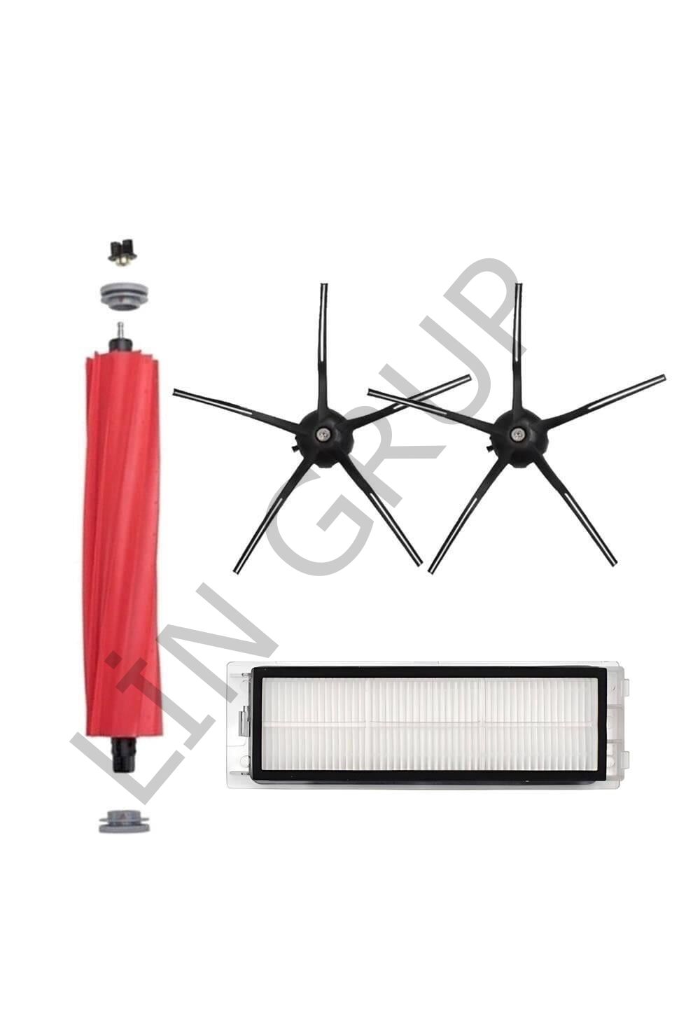 Roborock Q Revo Robot Süpürge Uyumlu 4'lü Yedek Parça Seti