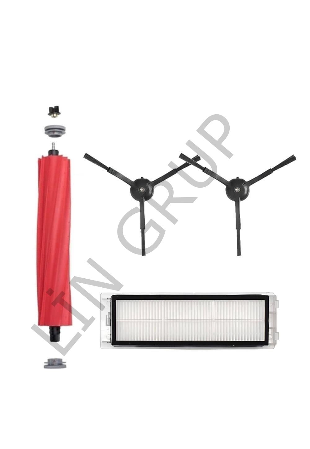 Roborock Q Revo Robot Süpürge Uyumlu 4'lü Yedek Parça Seti