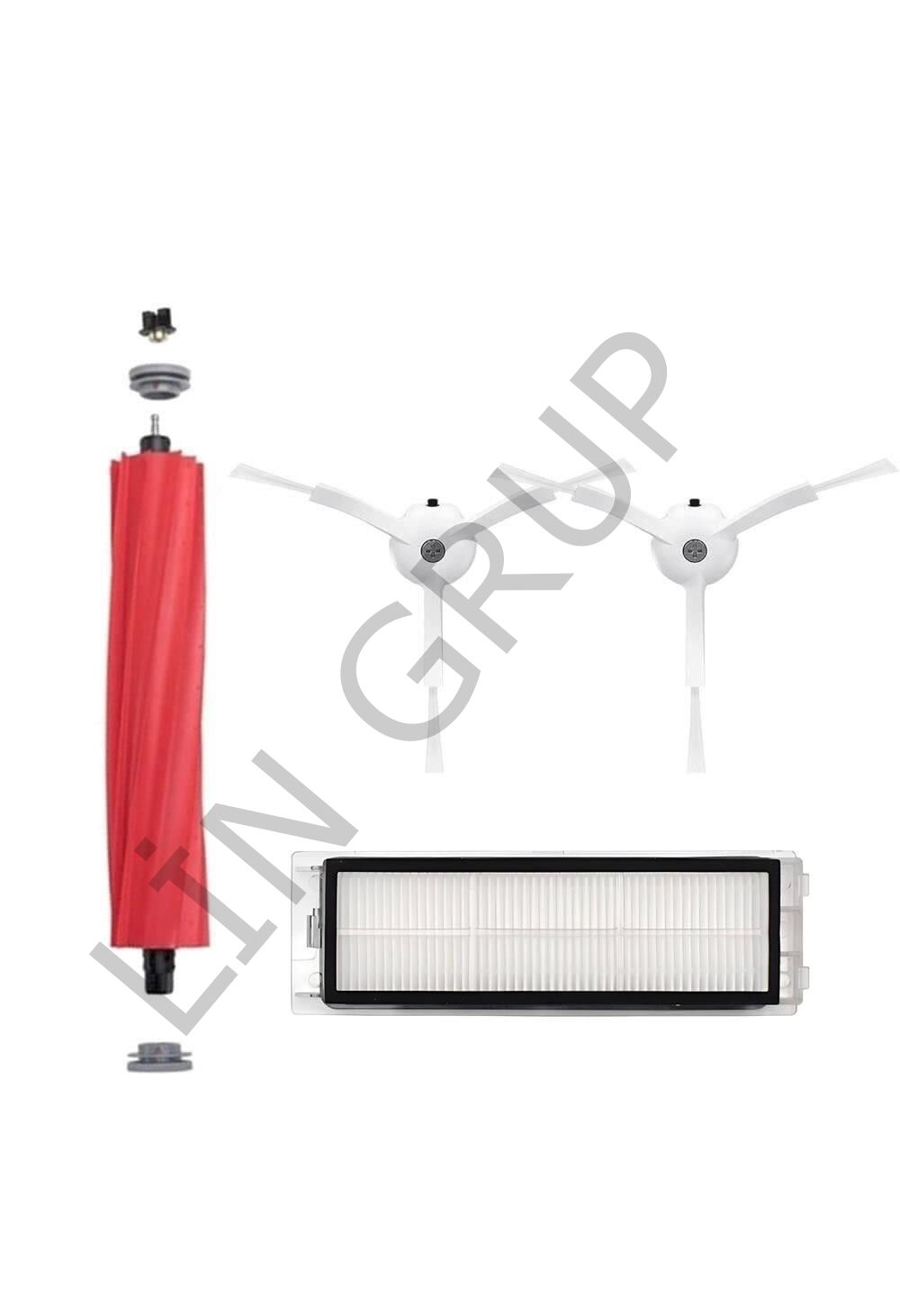 Roborock Q Revo Robot Süpürge Uyumlu 4'lü Yedek Parça Seti