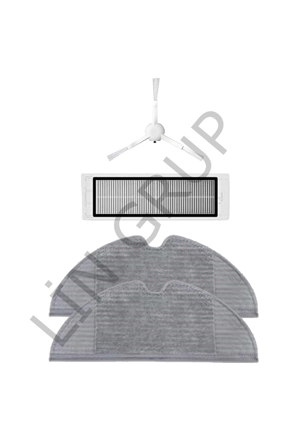 Xiaomi Vacuum Mop 2C  Robot Süpürge Uyumlu 4'lü Yedek Parça Seti