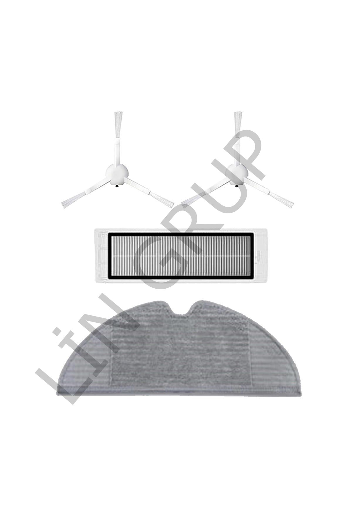 Xiaomi Vacuum Mop 2C  Robot Süpürge Uyumlu 4'lü Yedek Parça Seti