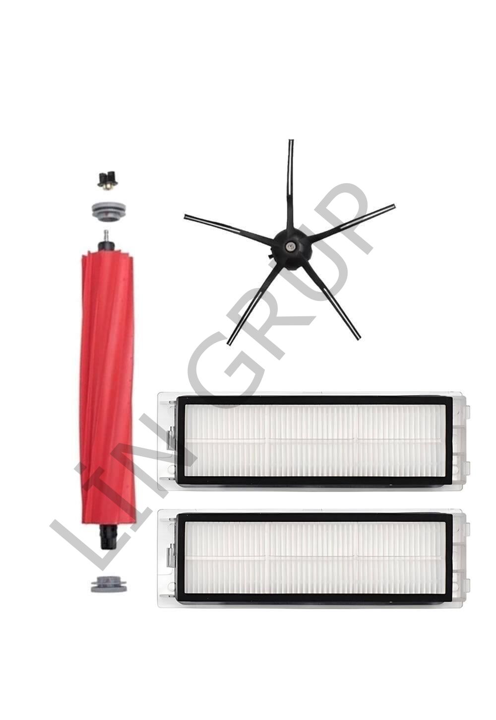 Roborock Q Revo Robot Süpürge Uyumlu 4'lü Yedek Parça Seti