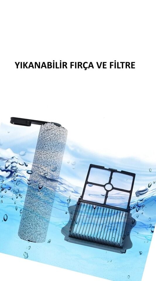 Tineco IFloor One S5/S6/S7 Dikey Süpürge HEPA Filtre Rulo Fırça