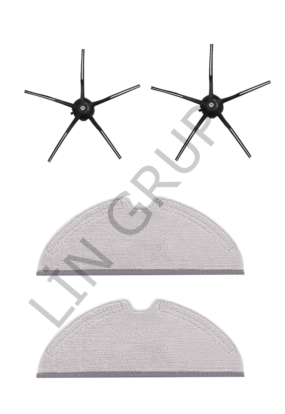 Roborock Q7 Max  Robot Süpürge Uyumlu 4'lü-Yedek Parça Seti