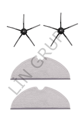 Roborock Q7 Max  Robot Süpürge Uyumlu 4'lü-Yedek Parça Seti