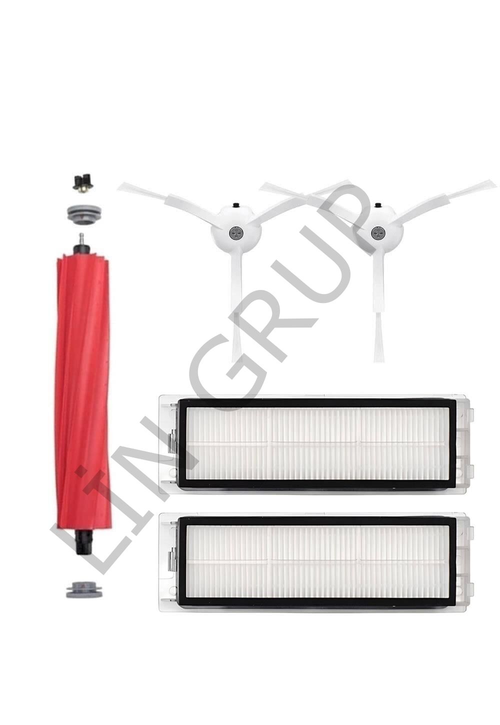 Roborock Q Revo Robot Süpürge Uyumlu 5'li Yedek Parça Seti