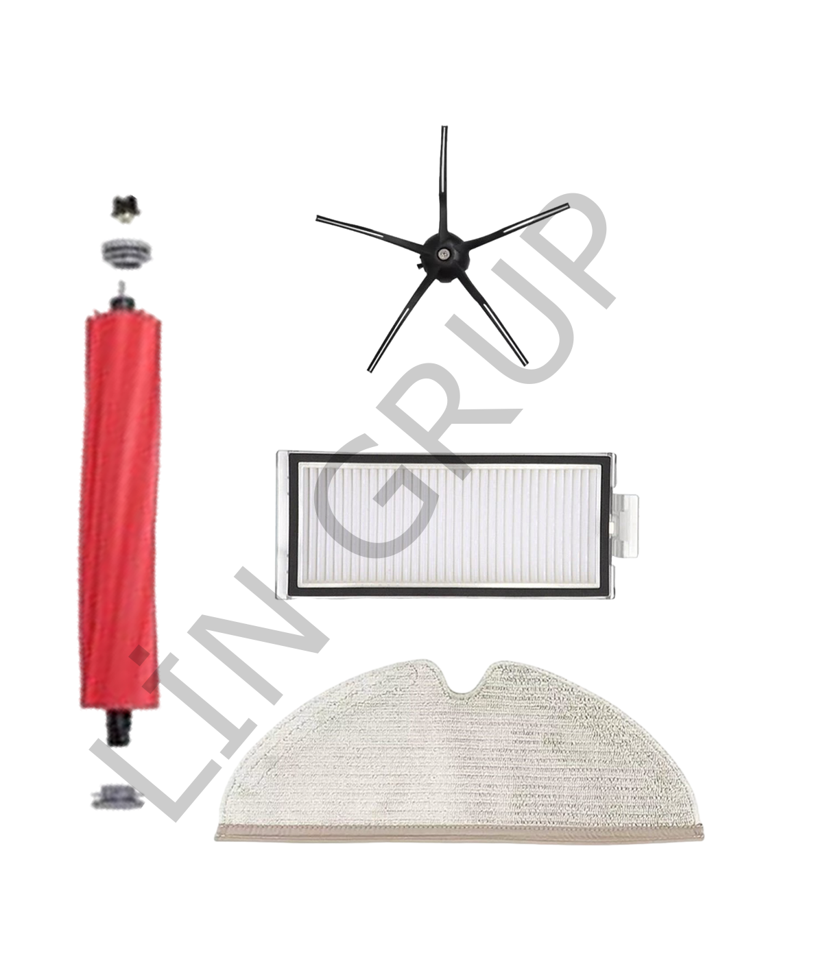 Roborock Q7 Max  Robot Süpürge Uyumlu 4'lü Yedek Parça Seti