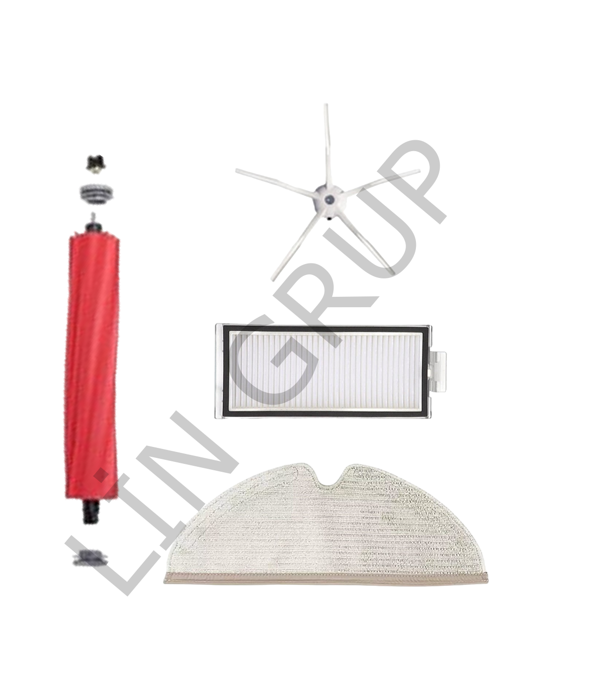 Roborock Q7 Max  Robot Süpürge Uyumlu 4'lü Yedek Parça Seti