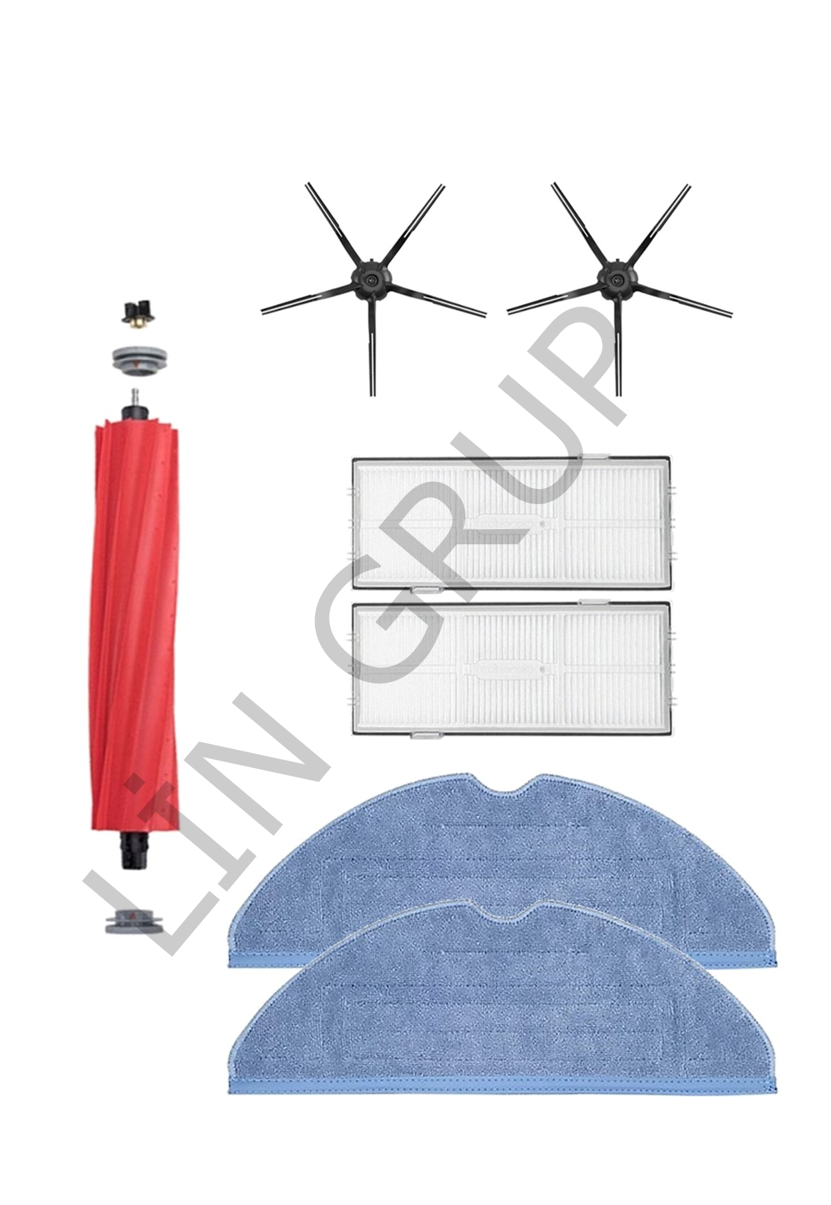 Roborock S7+ Robot Süpürge Uyumlu 7'li Yedek Parça Seti