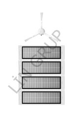 Xiaomi Vacuum Mop 2C  Robot Süpürge Uyumlu 5'li Yedek Parça Seti
