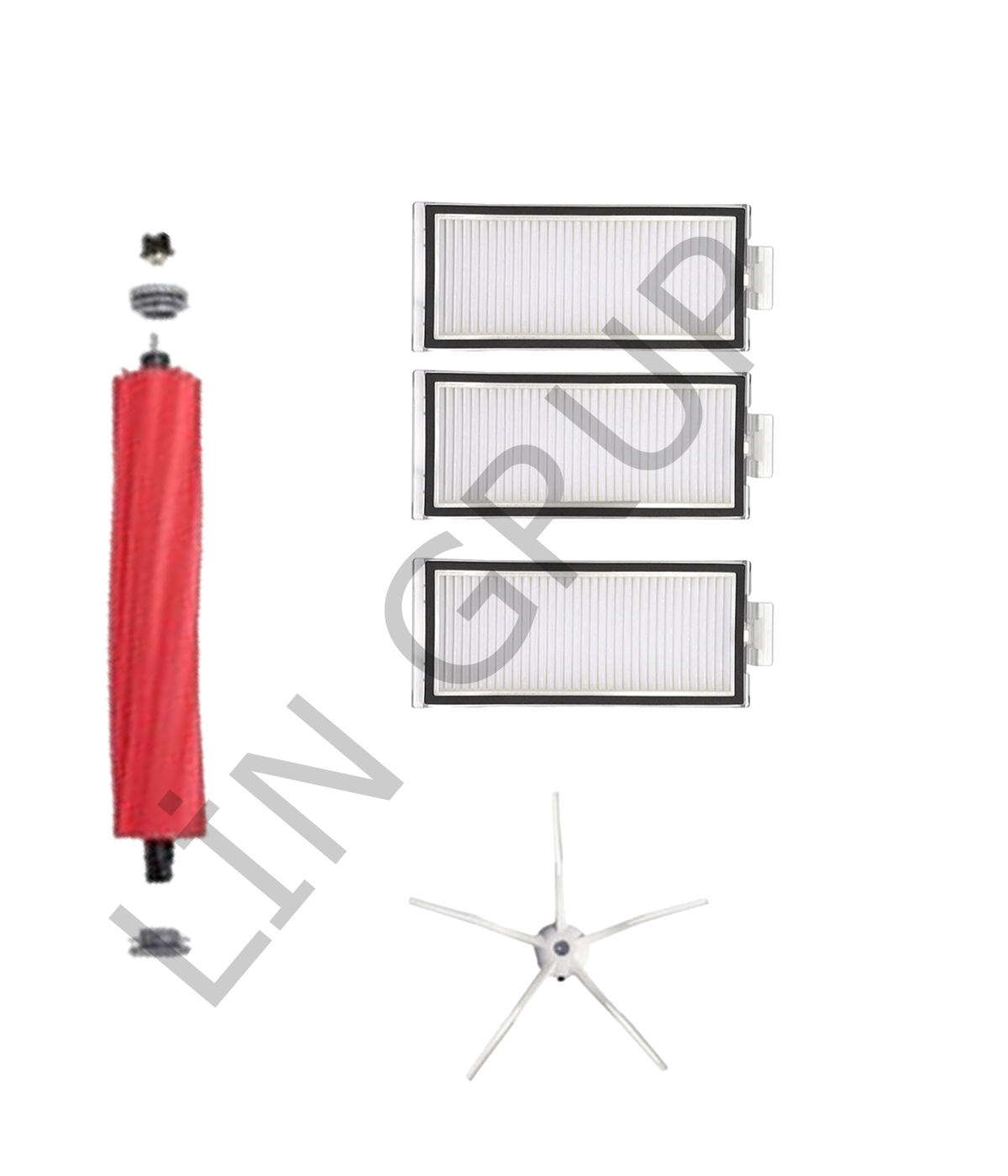 Roborock Q7 Max  Robot Süpürge Uyumlu 5'li Yedek Parça Seti