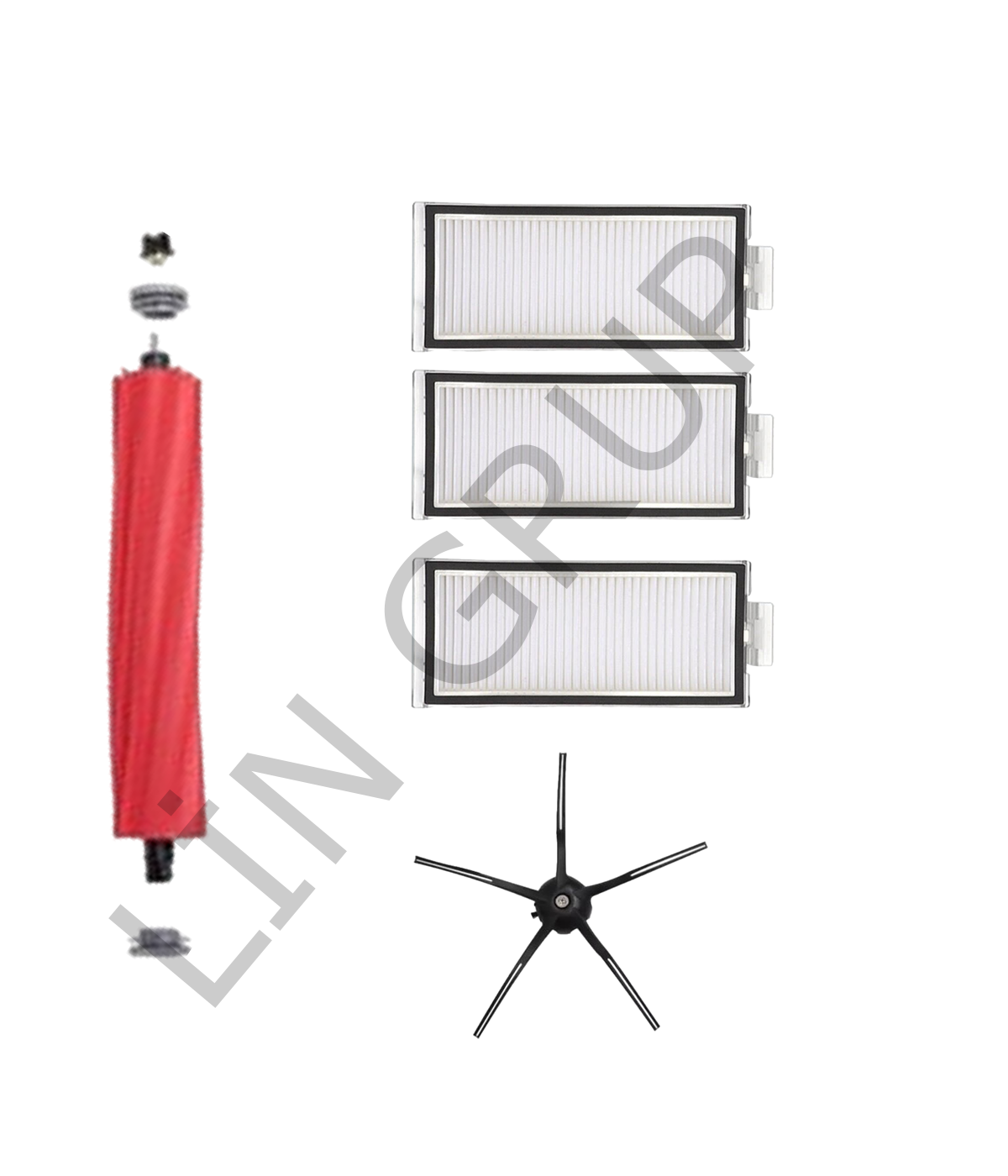 Roborock Q7 Max  Robot Süpürge Uyumlu 5'li Yedek Parça Seti