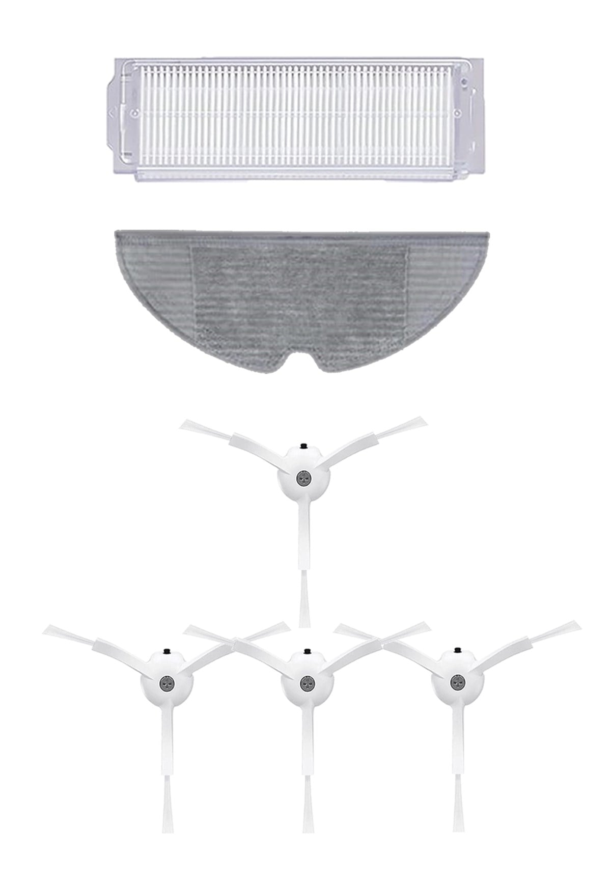 Xiaomi Vacuum Mop 2 Pro (MJST1SHW) Robot Süpürge Uyumlu 6'lı Yedek Parça Seti