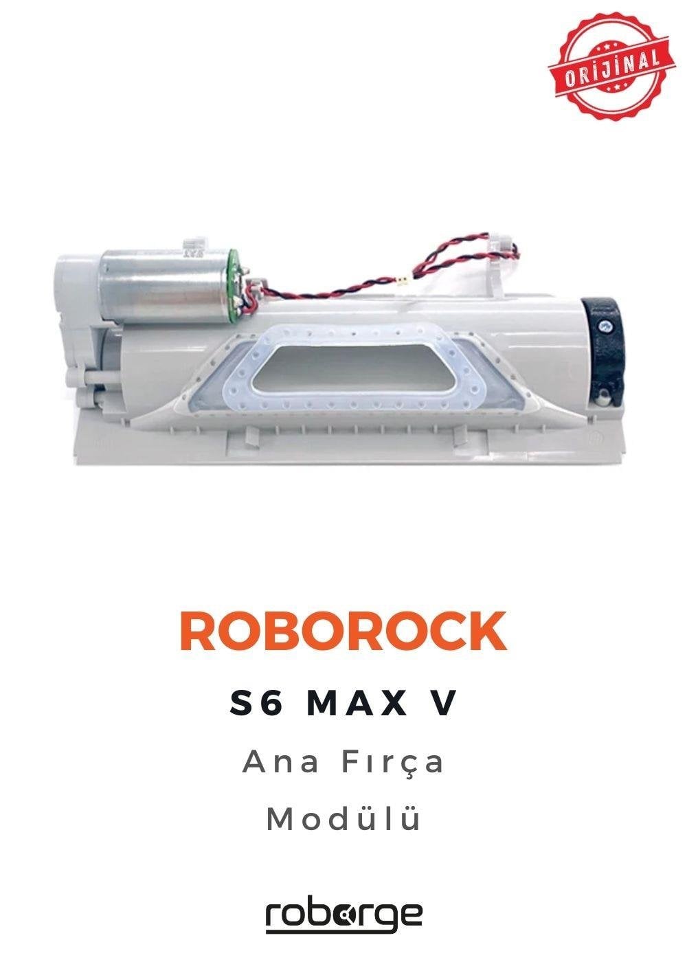 Roborock S6 Max V Robot Süpürge Uyumlu Ana Fırça Modülü - Orijinal Ürün - Siyah