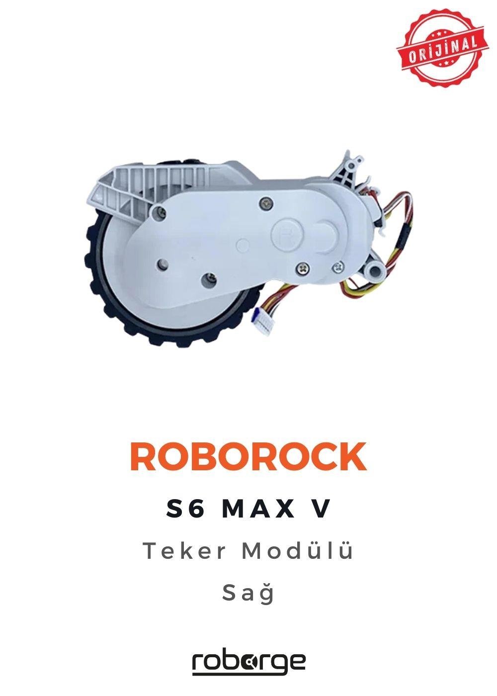 Roborock S6 Max V Robot Süpürge Uyumlu Teker Modülü - Sağ - Beyaz - Orijinal Ürün
