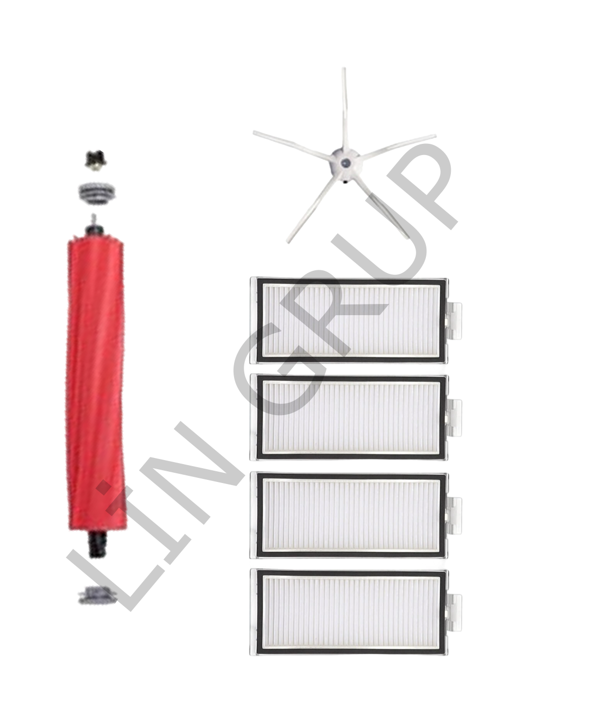 Roborock Q7 Max  Robot Süpürge Uyumlu 6'lı Yedek Parça Seti