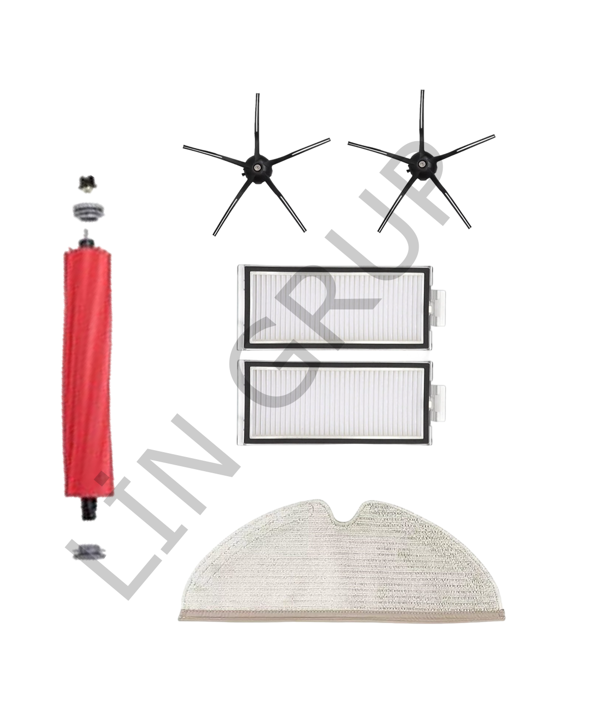 Roborock Q7 Max  Robot Süpürge Uyumlu 6'lı Yedek Parça Seti