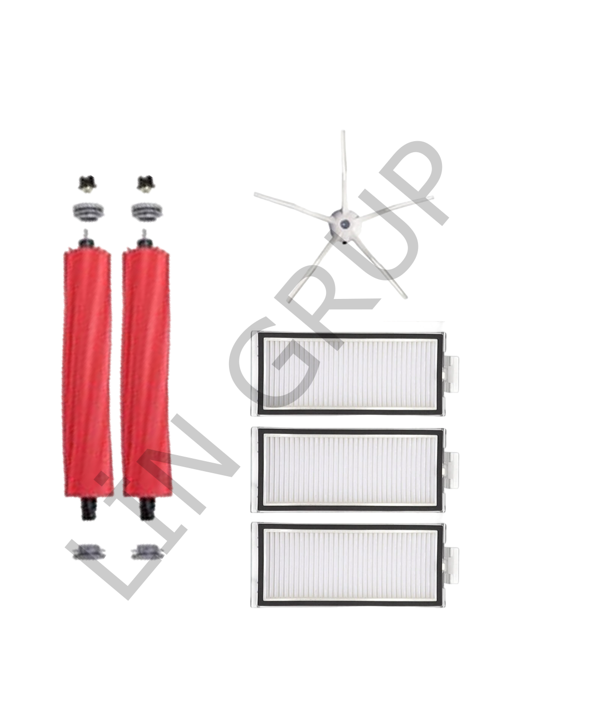 Roborock Q7 Max  Robot Süpürge Uyumlu 6'lı Yedek Parça Seti