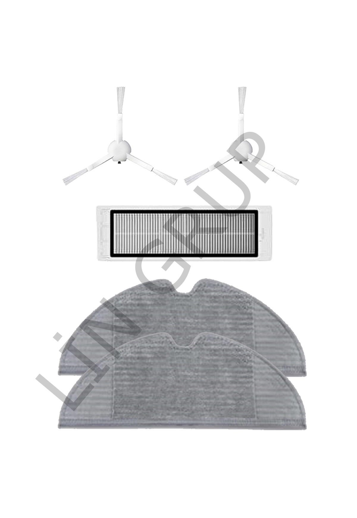 Xiaomi Vacuum Mop 2C  Robot Süpürge Uyumlu 5'li Yedek Parça Seti