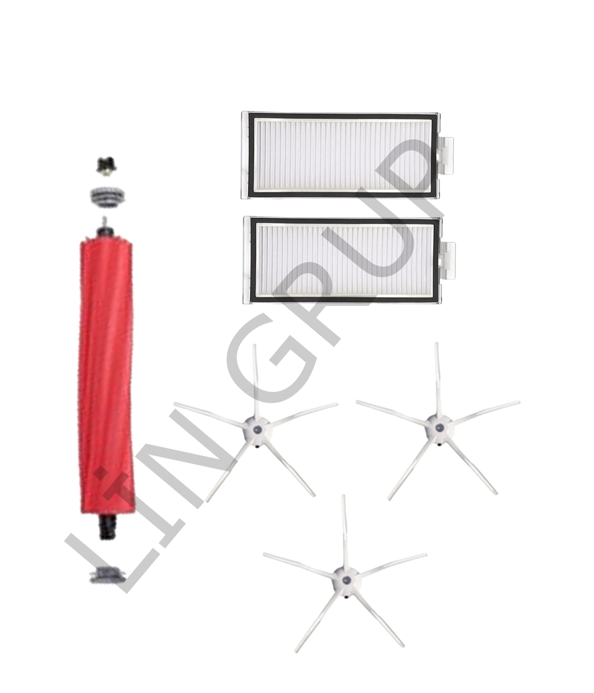 Roborock Q7 Max  Robot Süpürge Uyumlu 6'lı Yedek Parça Seti