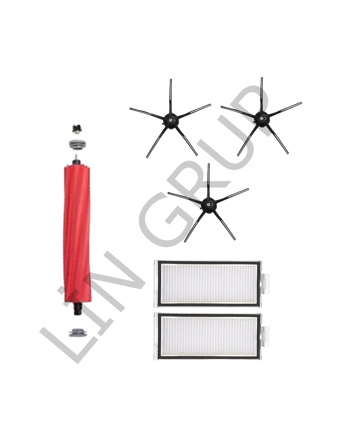 Roborock Q7 Max  Robot Süpürge Uyumlu 6'lı Yedek Parça Seti