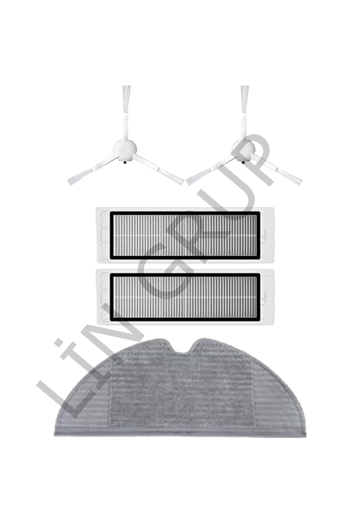 Xiaomi Vacuum Mop 2C  Robot Süpürge Uyumlu 5'li Yedek Parça Seti