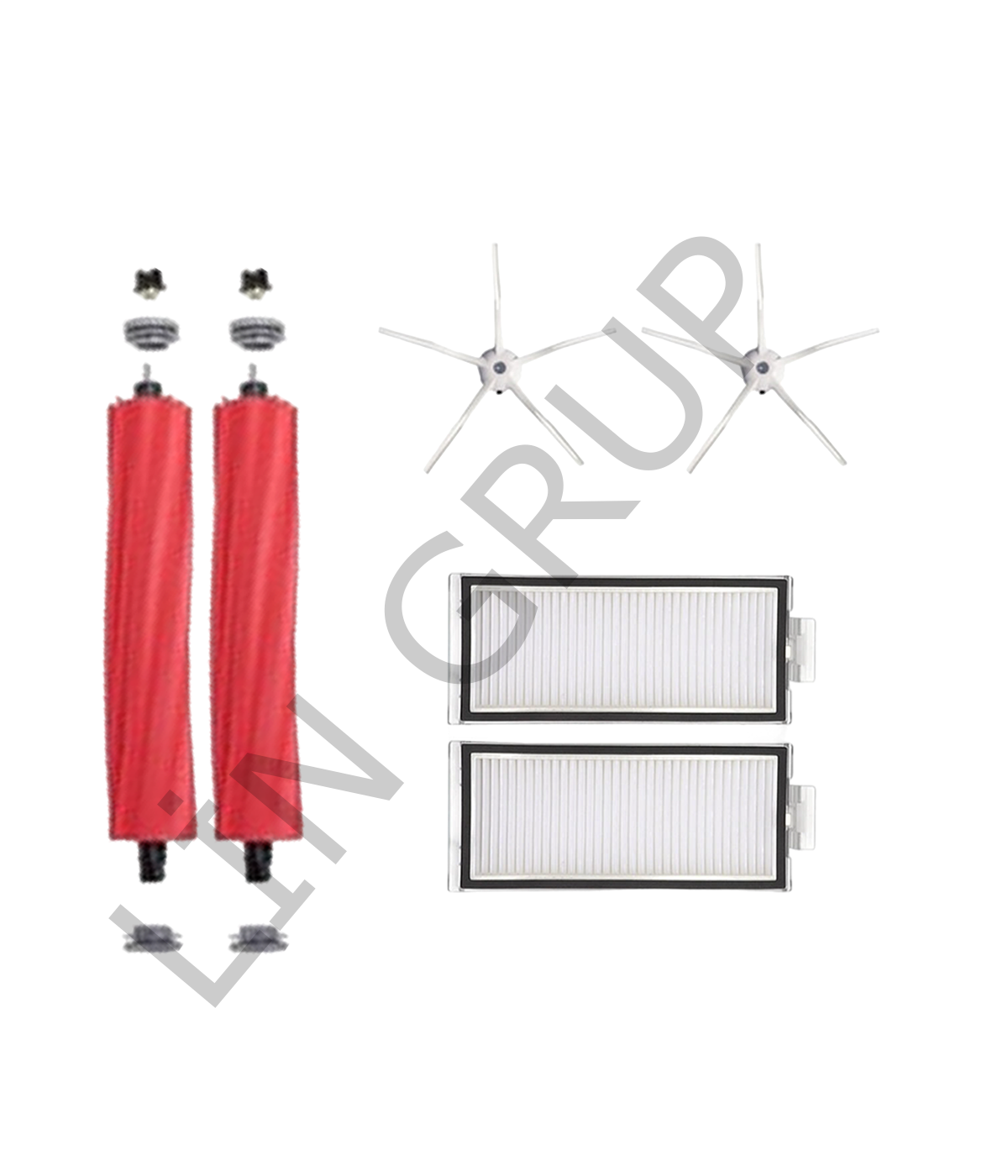 Roborock Q7 Max  Robot Süpürge Uyumlu 6'lı Yedek Parça Seti