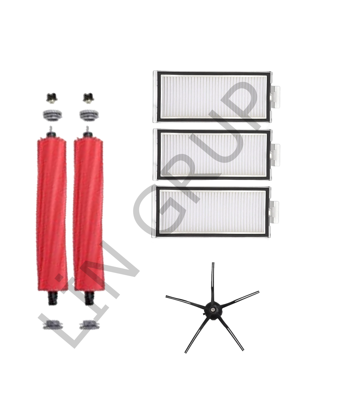 Roborock Q7 Max  Robot Süpürge Uyumlu 6'lı Yedek Parça Seti