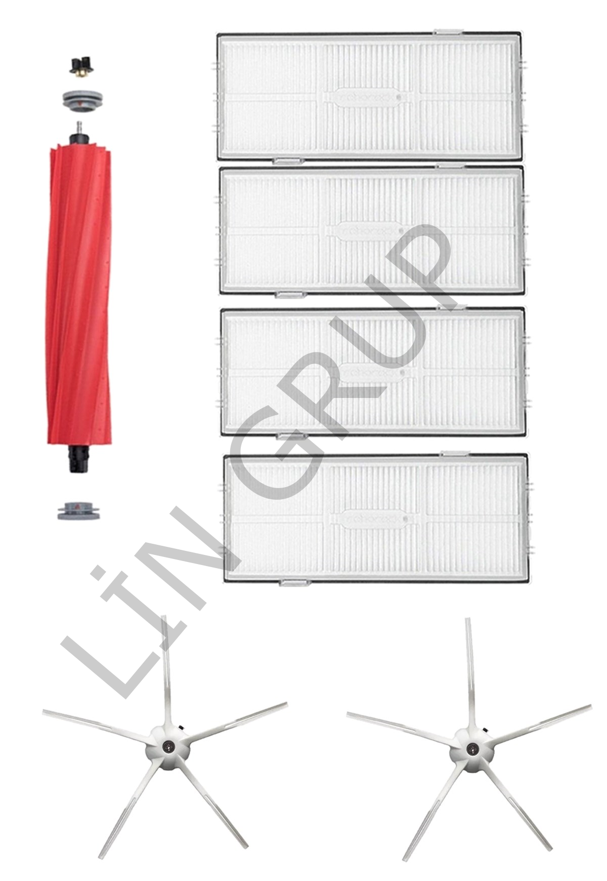 Roborock S7+ Robot Süpürge Uyumlu 7'li Yedek Parça Seti