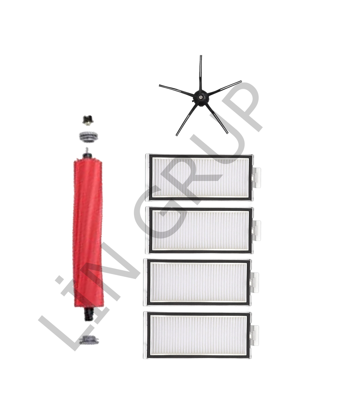 Roborock Q7 Max  Robot Süpürge Uyumlu 6'lı Yedek Parça Seti