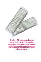 STYTJ02YM XİAOMİ MOP P vacuum robot süpürge modeli uyumlu  2 adet hepa filtre