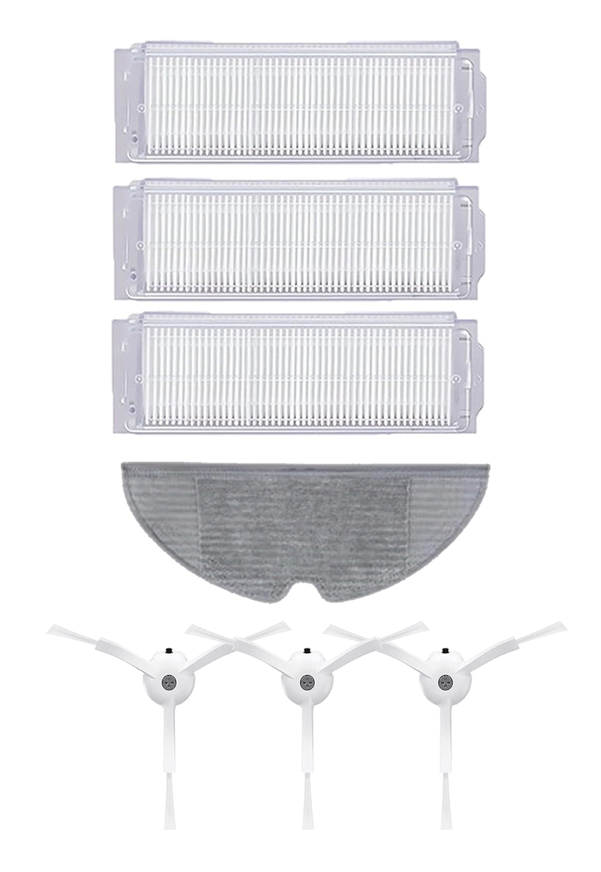 Xiaomi Vacuum Mop 2 Pro (MJST1SHW) Robot Süpürge Uyumlu 7'li Yedek Parça Seti