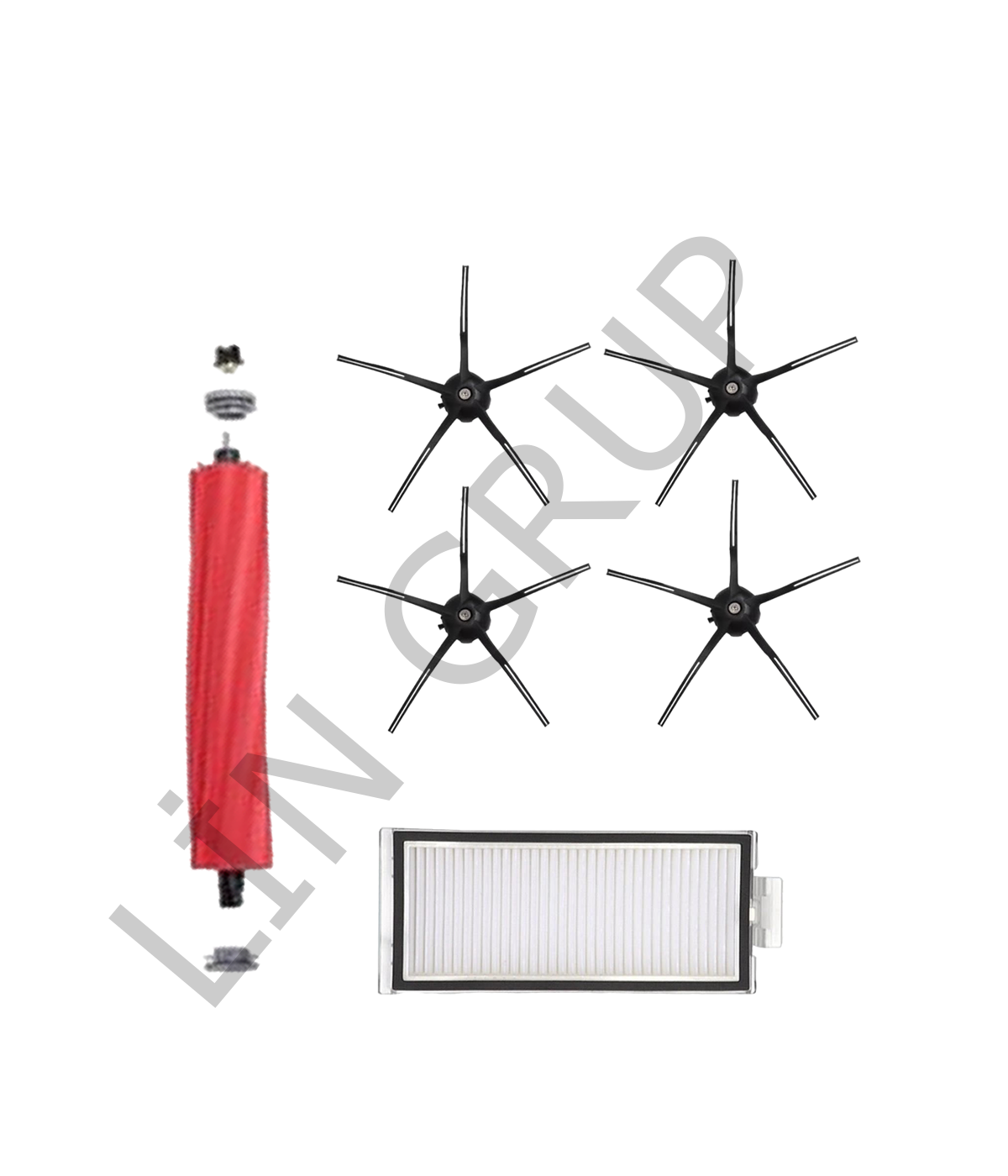 Roborock Q7 Max  Robot Süpürge Uyumlu 6'lı Yedek Parça Seti
