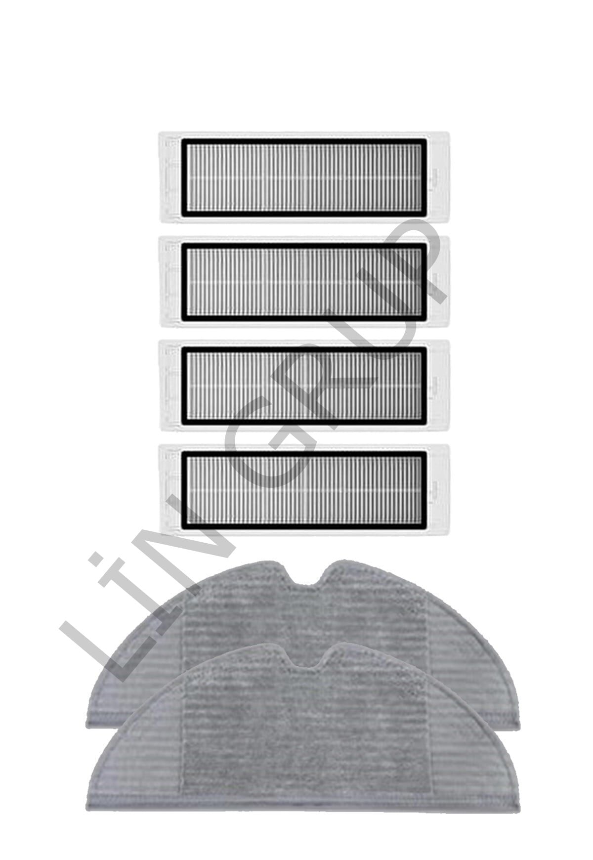 Xiaomi Vacuum Mop 2C  Robot Süpürge Uyumlu 6'lı Yedek Parça Seti