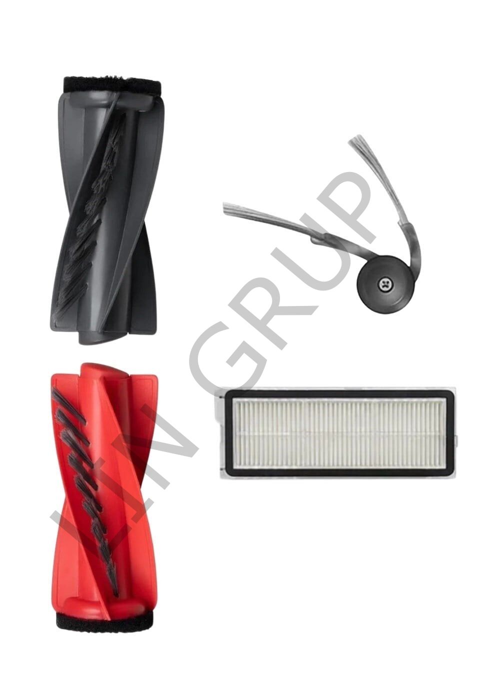 Roborock Q Revo Curv Robot Süpürge Uyumlu 3'lü Yedek Parça Seti