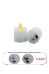 LED mum ledli şamdan mum pilli led ışıklı mum Tea Light 6 adet