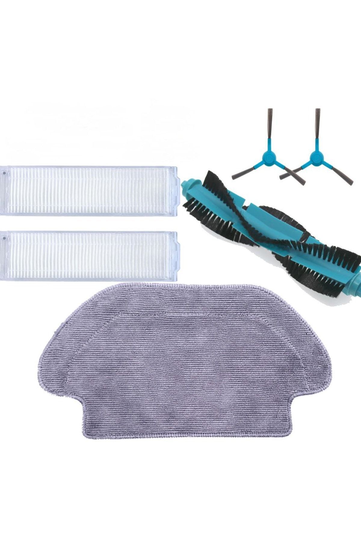 V2 Pro - V3 Pro Robot Süpürge Orijinal Fırça-Mop-Filtre Set