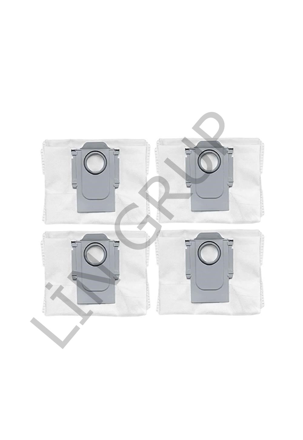 Roborock Q Revo Curv Robot Süpürge Uyumlu 4'lü Toz Torbası